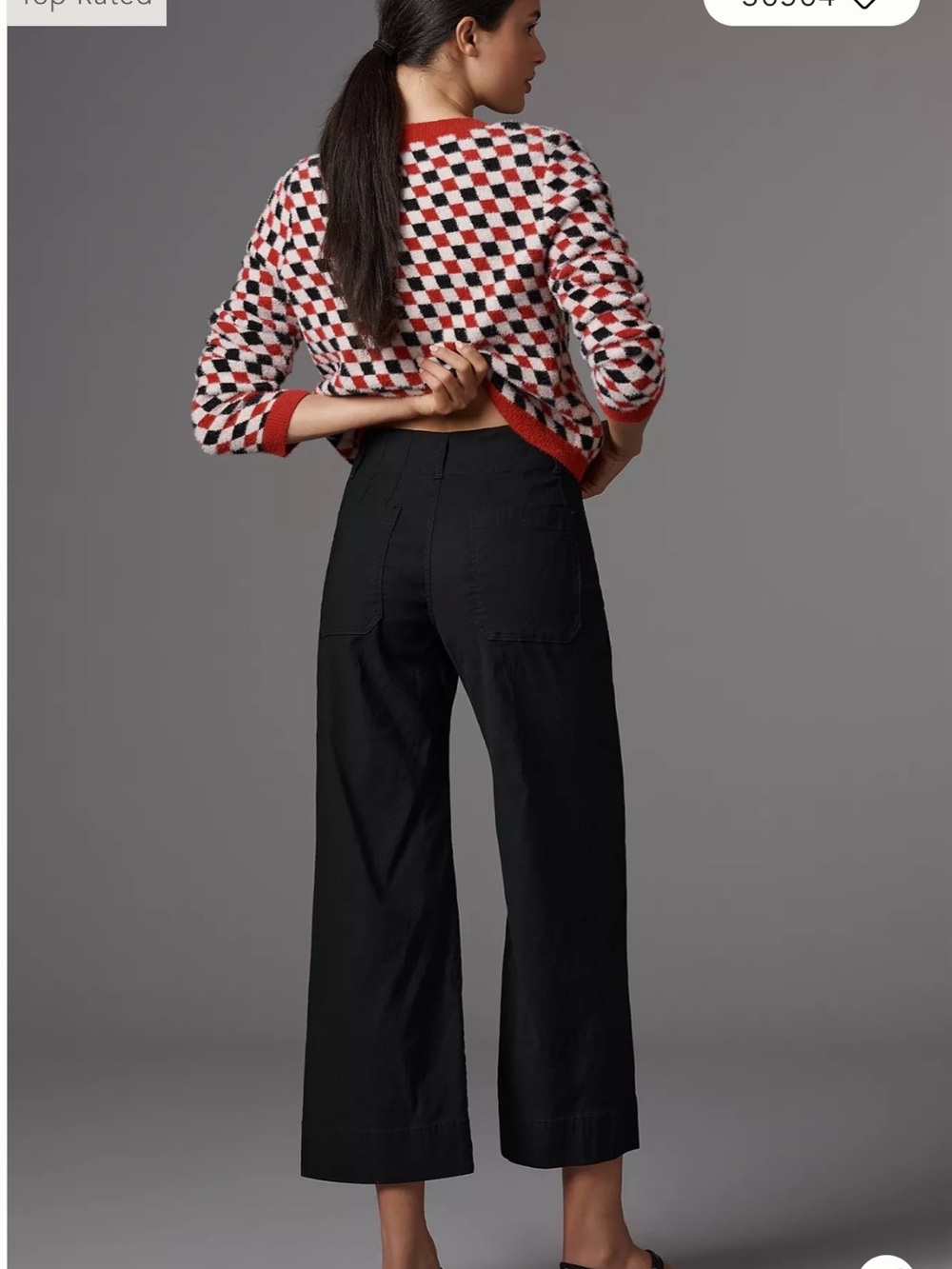 Anthropologie Maeve The Colette Crop length Magic Fabric Pants - Picture 3 of 6